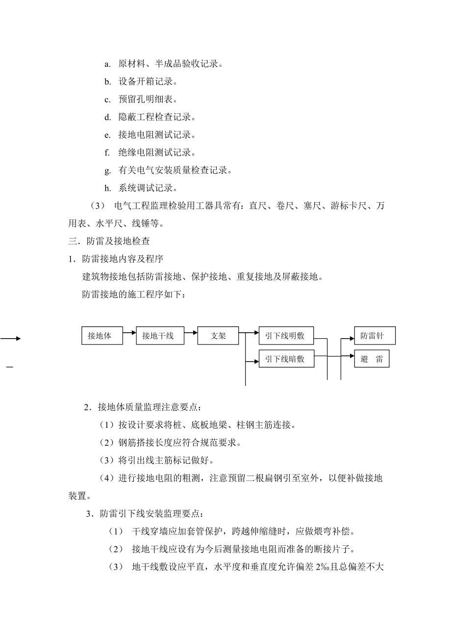 电气安装工程监理细则4628143541_第5页