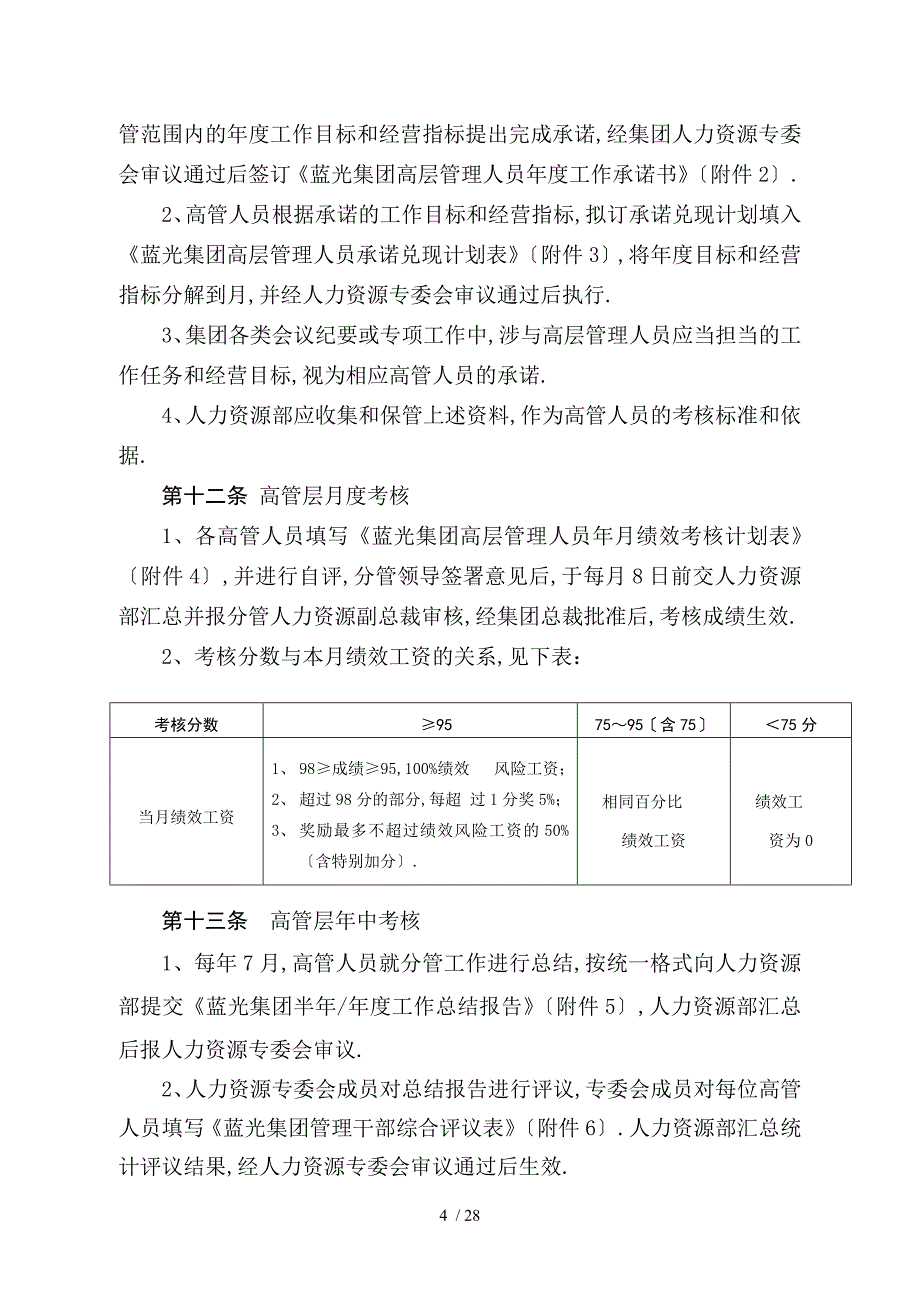 04101蓝光集团绩效考核管理制度_第4页