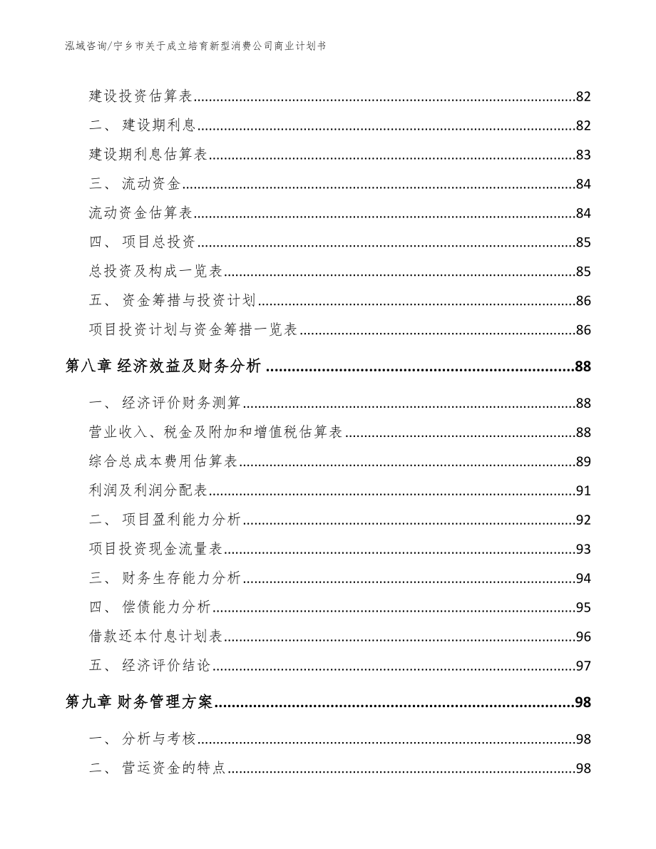 宁乡市关于成立培育新型消费公司商业计划书_第4页