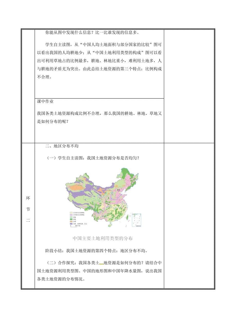 河南省中牟县八年级地理上册3.2土地资源教案1新版新人教版_第5页