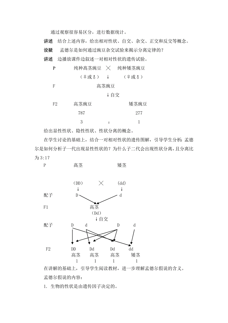 孟德尔一对相对性状的杂交试验_第3页