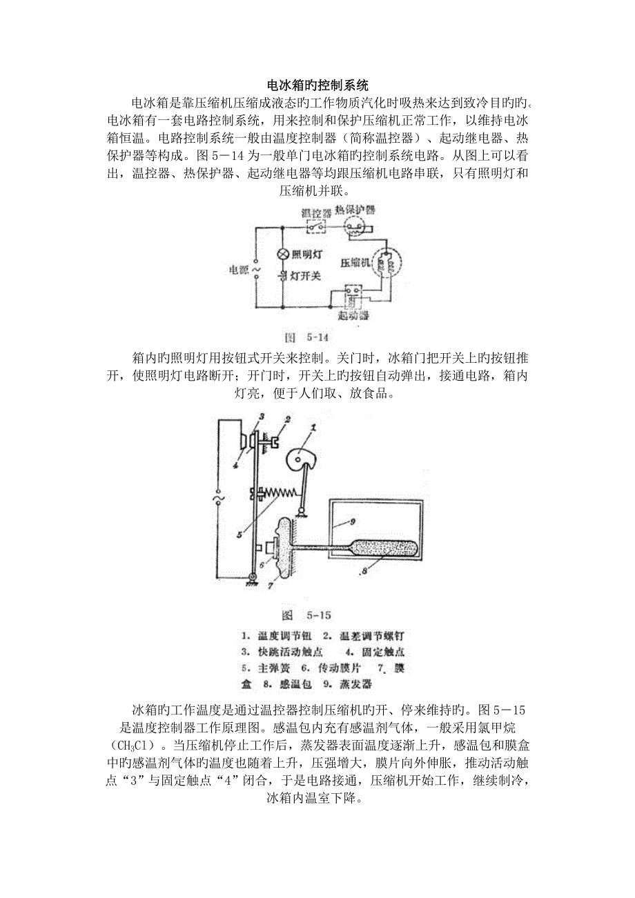 电冰箱控制基础系统_第1页