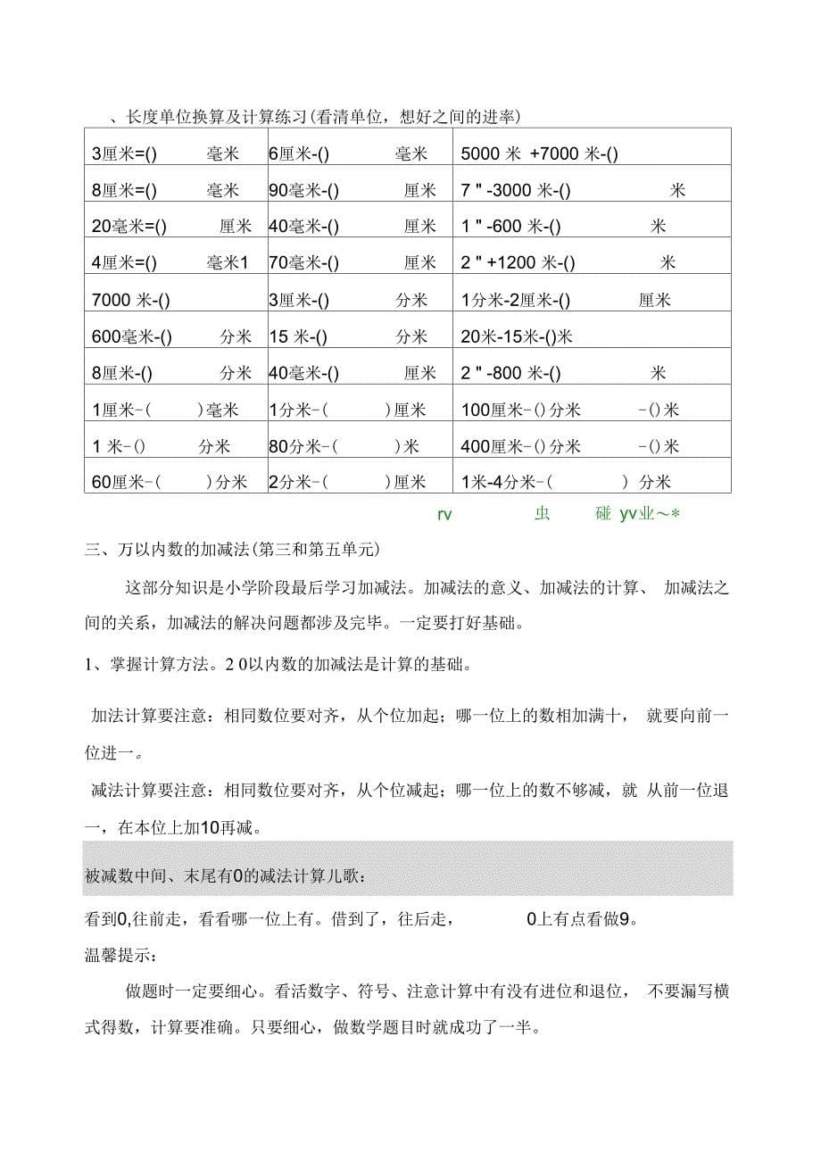 (完整版)青岛版五四制二年级数学下册知识点归纳及基本习题_第5页