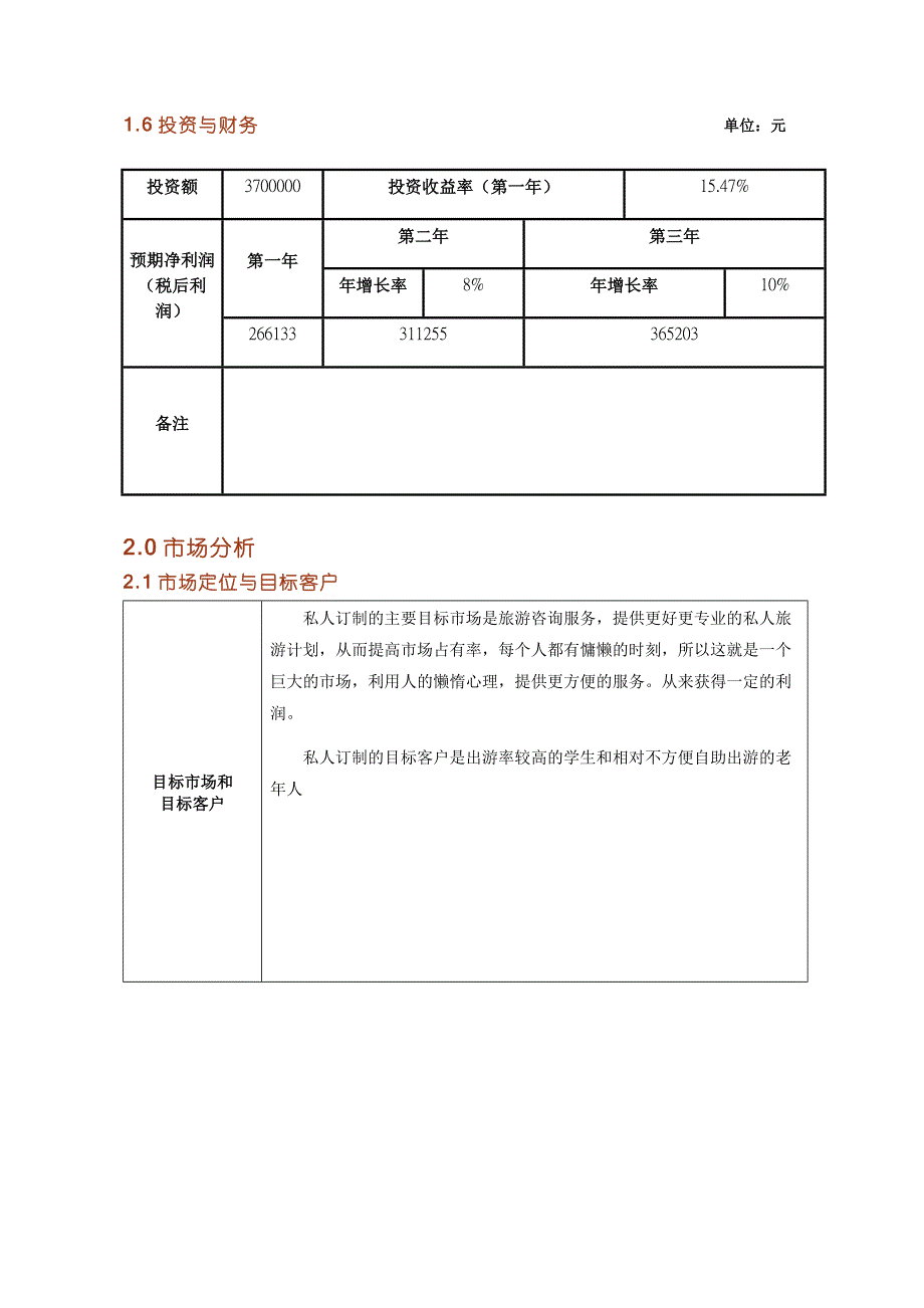 私人订制商业计划书(精编)_第4页