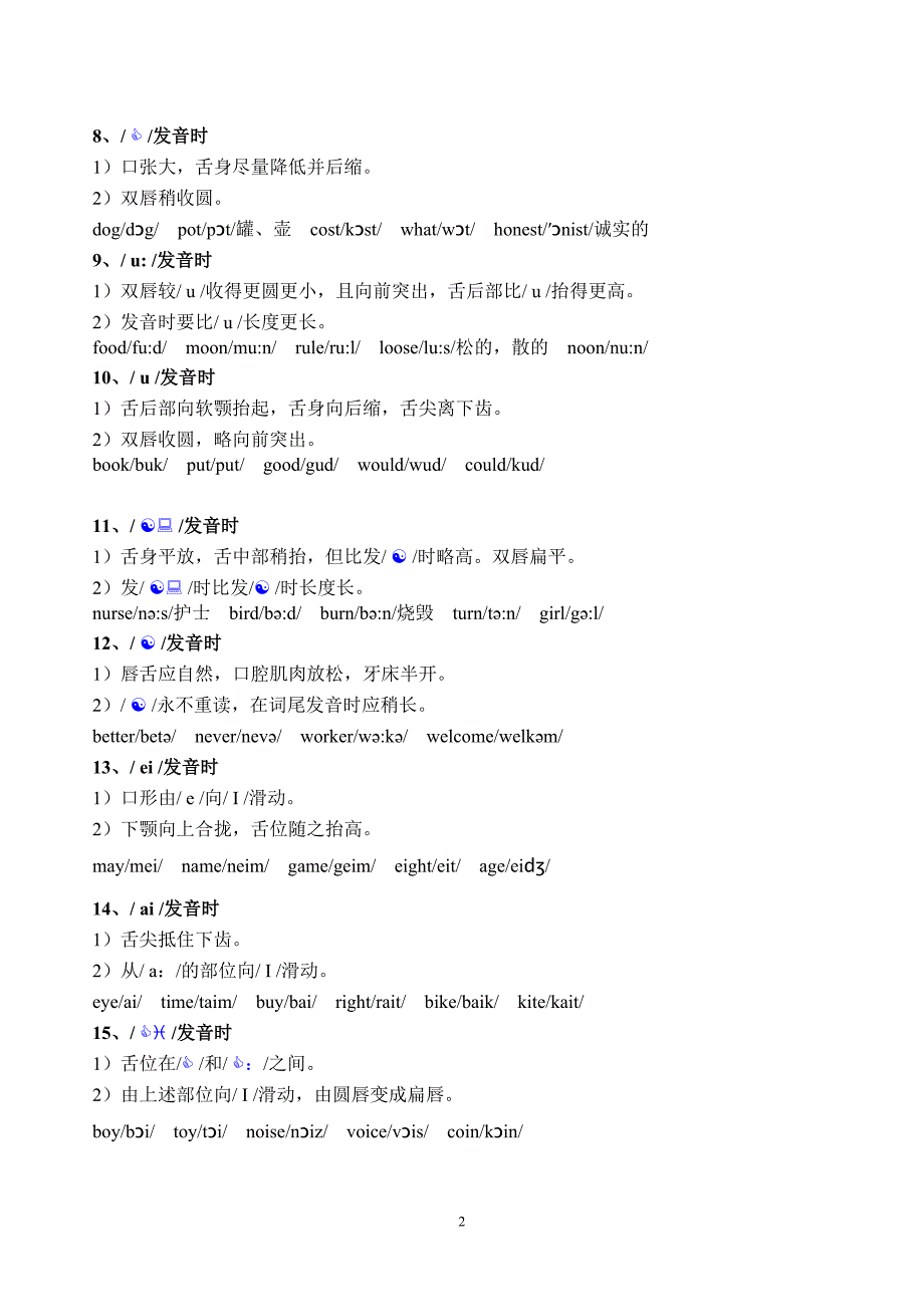 最新国际音标及发音方法2.doc_第2页