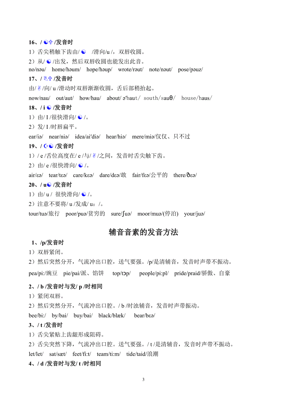 最新国际音标及发音方法2.doc_第3页