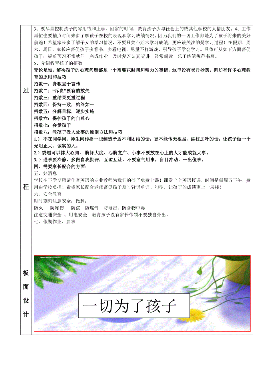 五年二班家长会设计方案_第2页