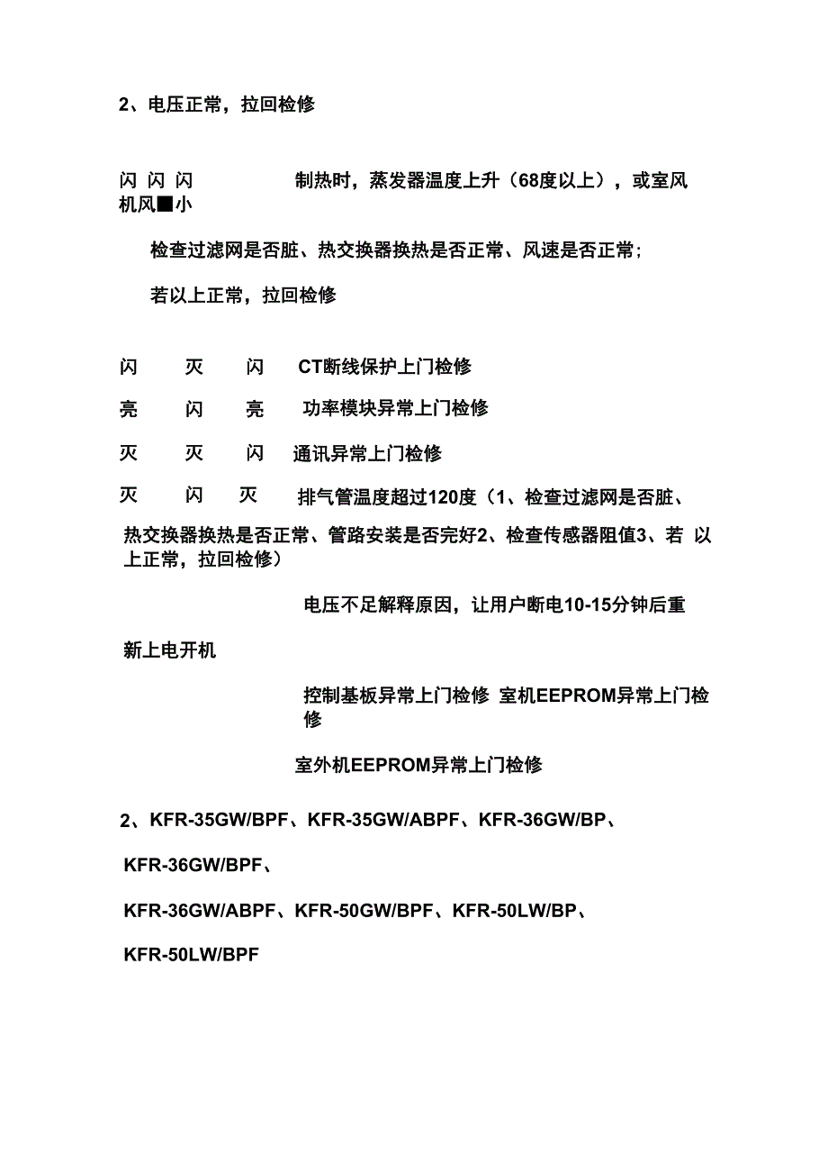 三菱重工海尔空调故障代码_第3页