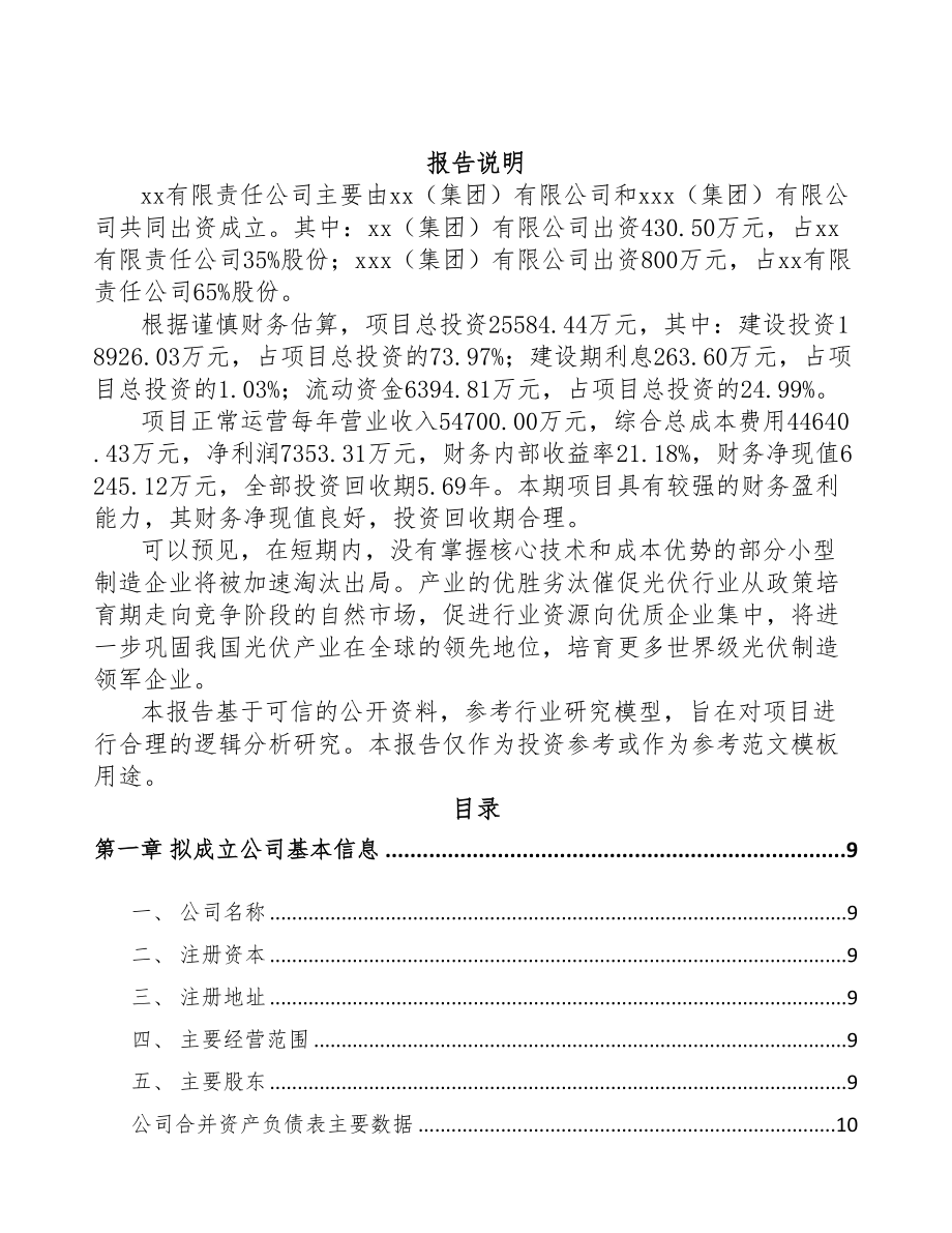 秦皇岛关于成立工业电源设备公司可行性研究报告(DOC 86页)_第2页