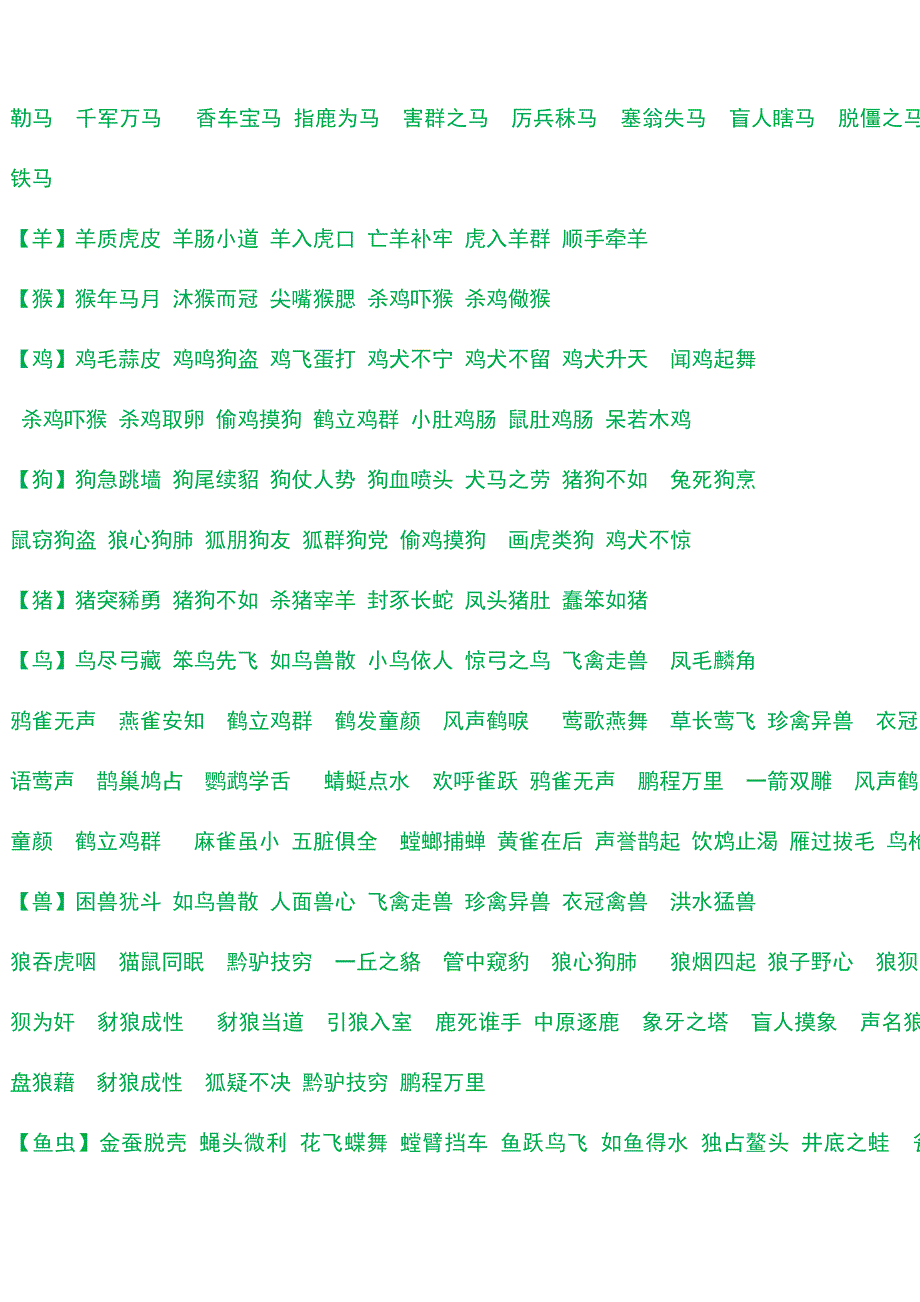 【精品文档】成语词语知识大全.doc_第4页