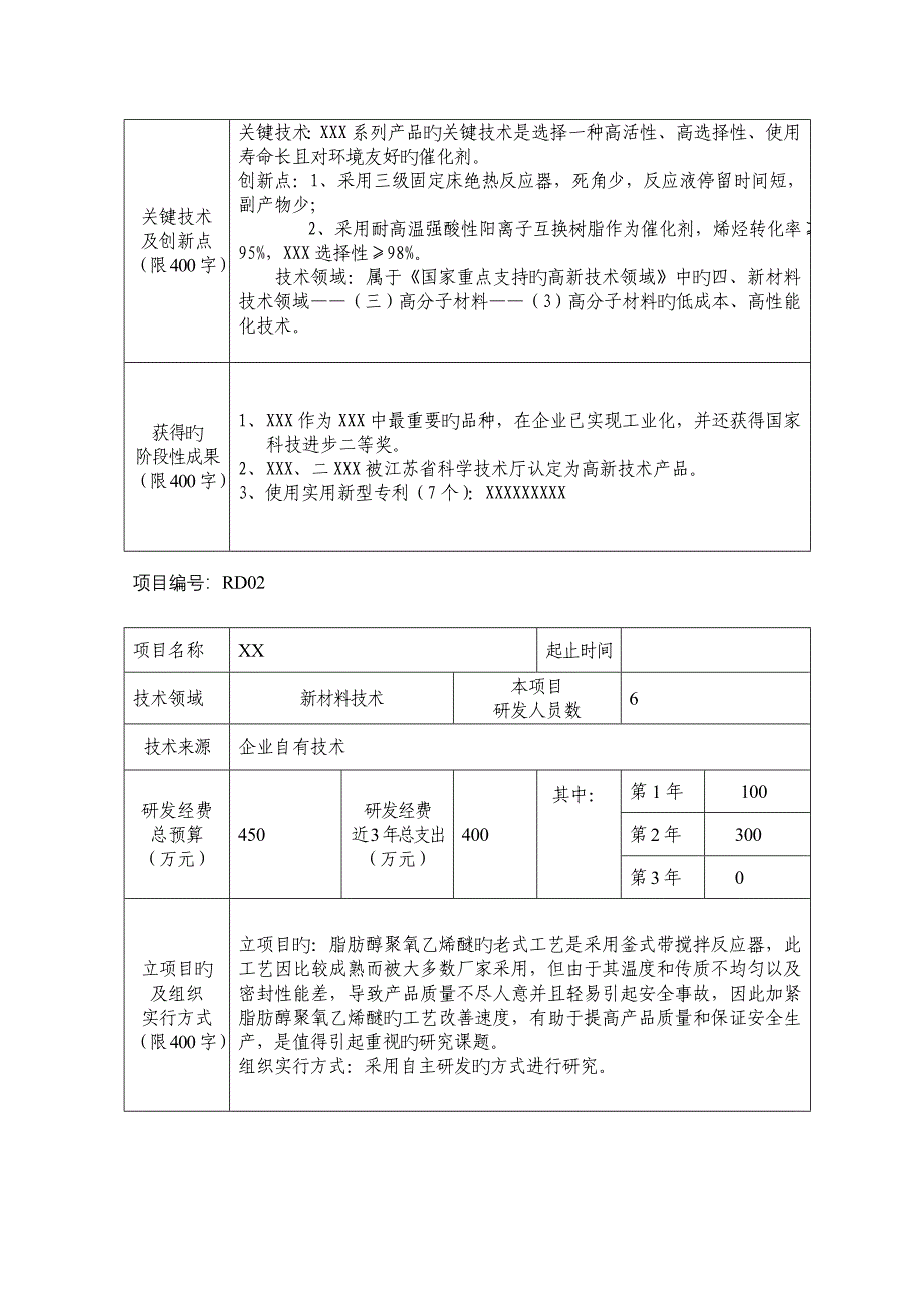 企业研究开发项目情况及上年度高新技术产品服务产品气情况.doc_第4页