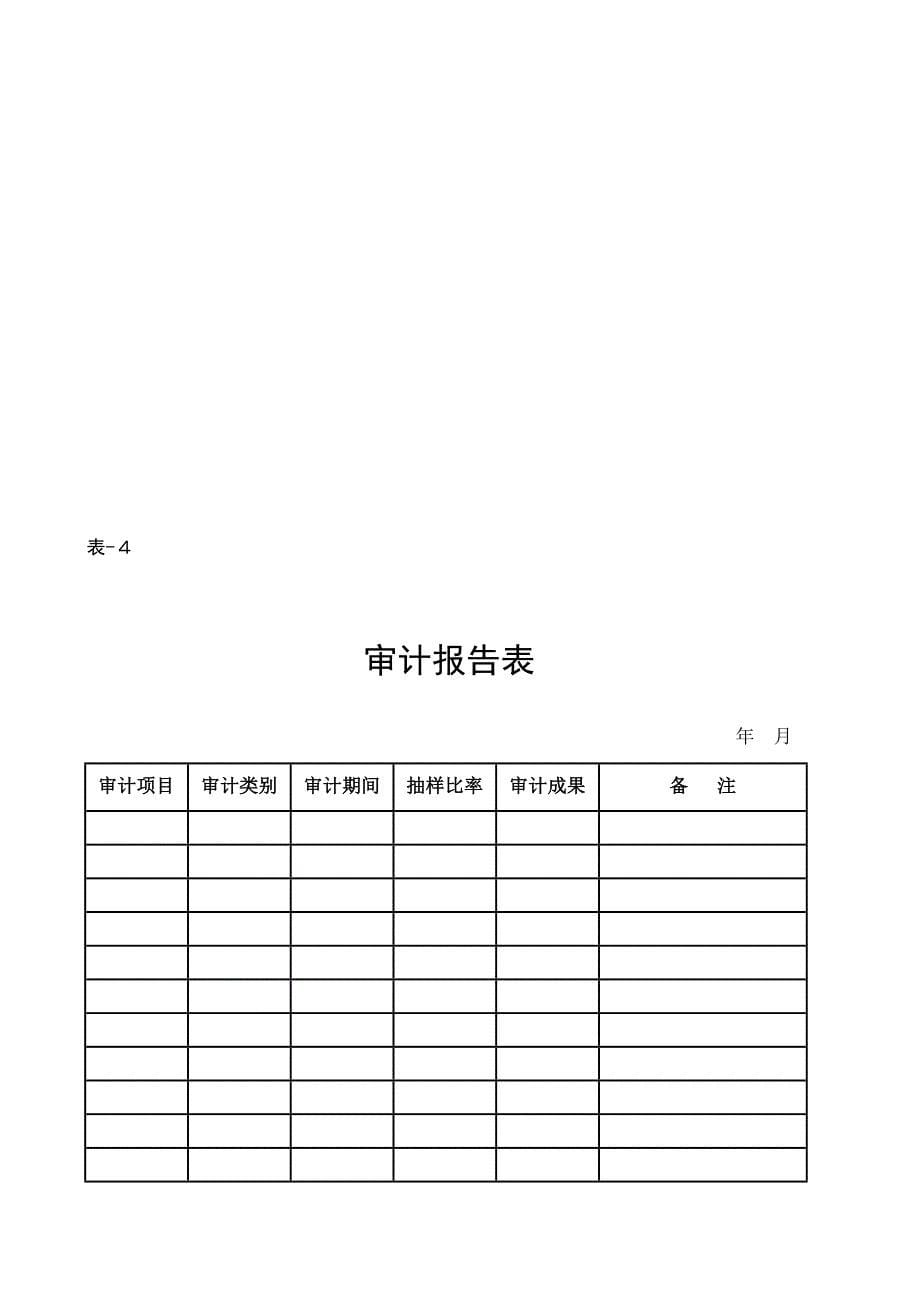 财务审计管理表格(9个表格)_第5页