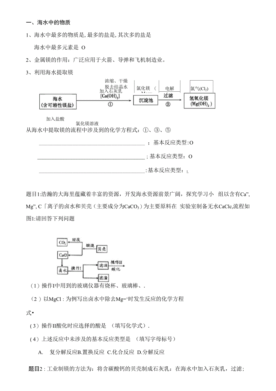 海洋化学资源(海水制镁)_第1页