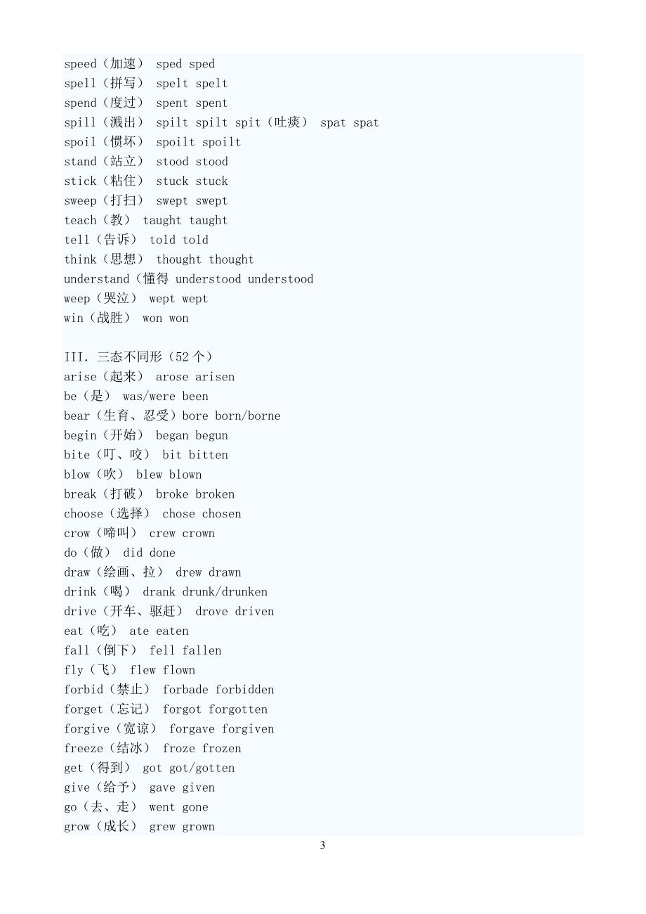 不规则动词表 高中整理版.doc_第3页