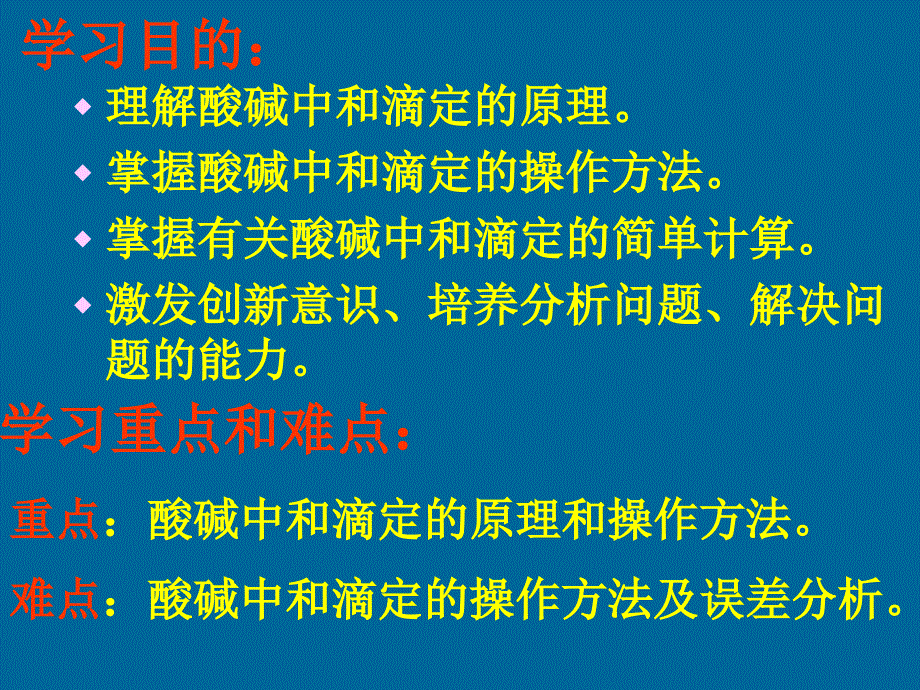 化学：3.4《酸碱中和滴定》课件(鲁科版选修4)教学文案_第2页