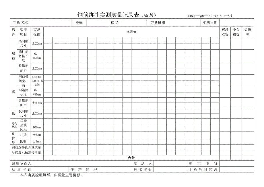 实测实量记录表格_第2页