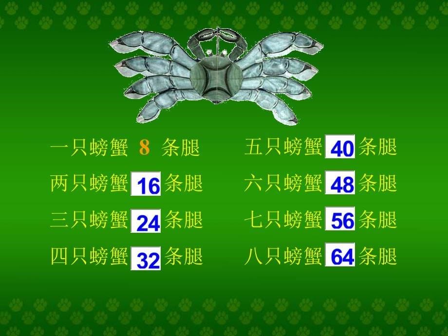 人教版小学二年级数学8的乘法口诀6_第5页