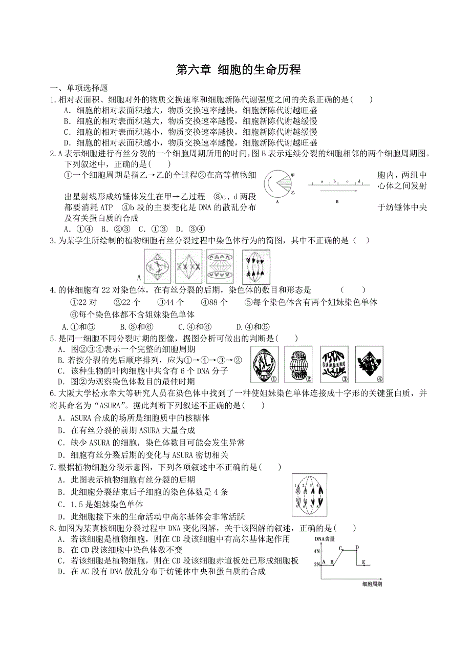 生物必修一第六章试题[1]_第1页