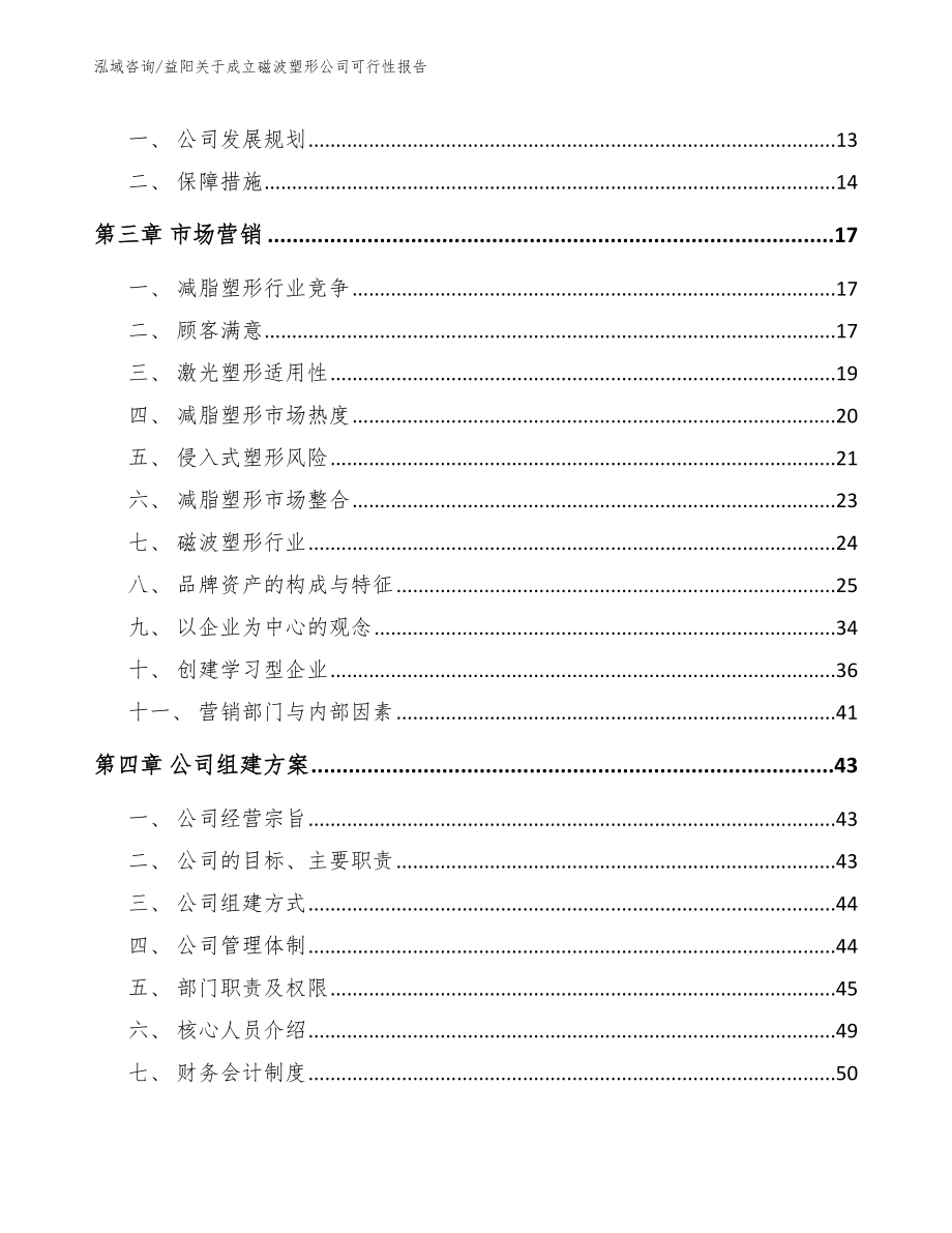 益阳关于成立磁波塑形公司可行性报告范文模板_第4页