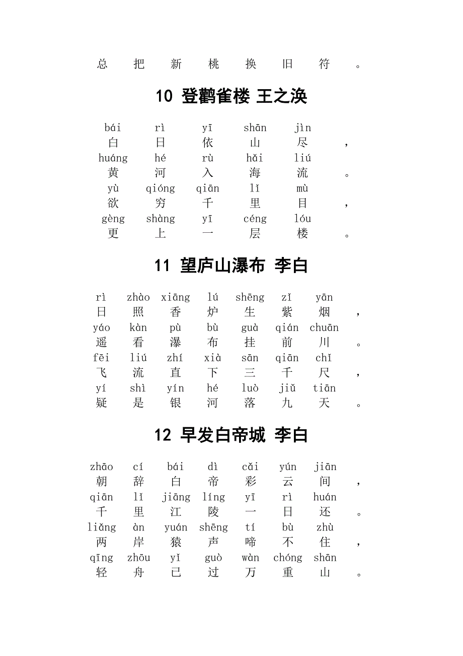 (完整版)小学古诗80首(带拼音版)_第4页