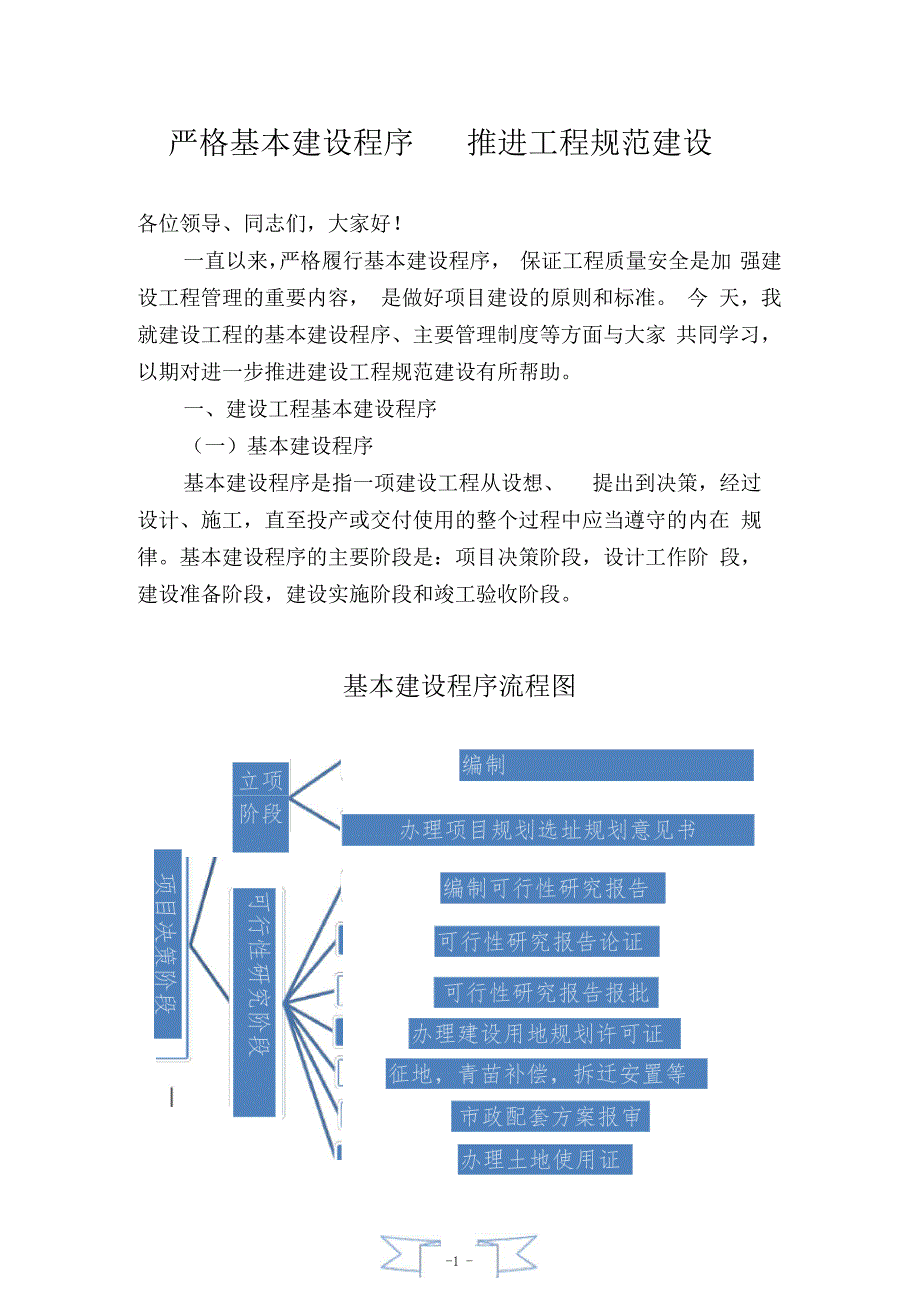 严格基本建设程序推进工程规范建设_第1页