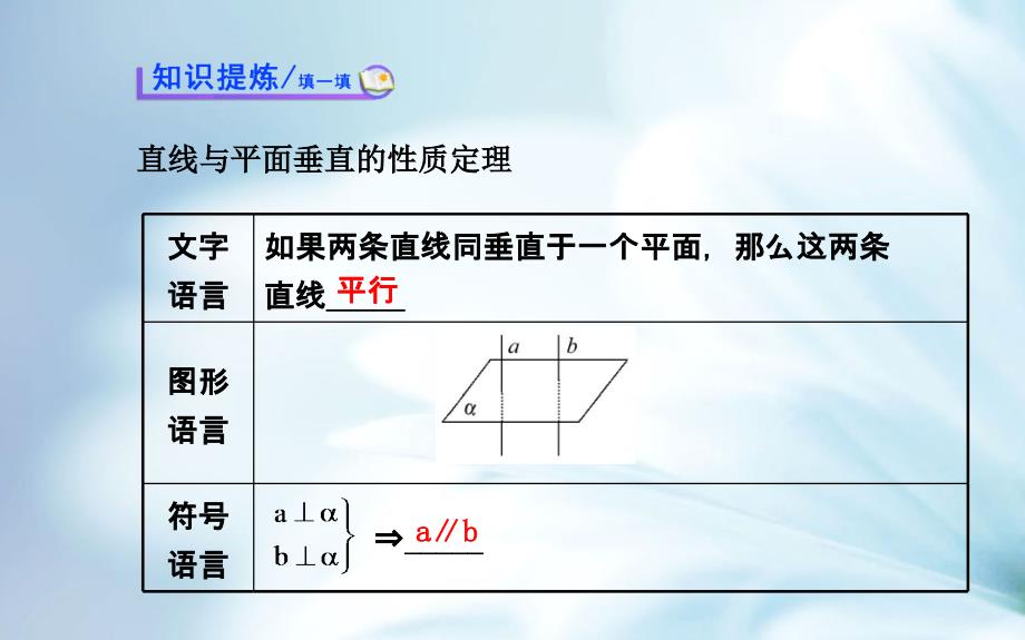 北师大版数学必修二课件：1.6.2.1直线与平面垂直的性质_第4页