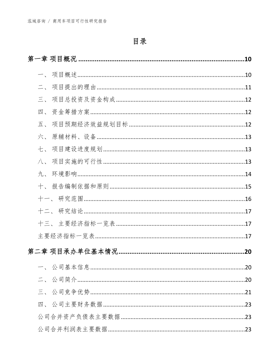 商用车项目可行性研究报告（模板）_第3页