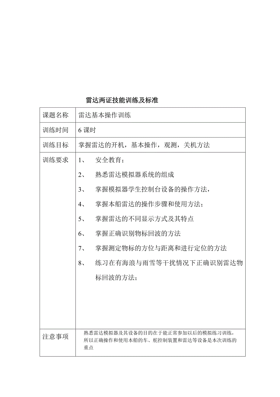 航海技能训练课题设置及标准二证ok_第4页