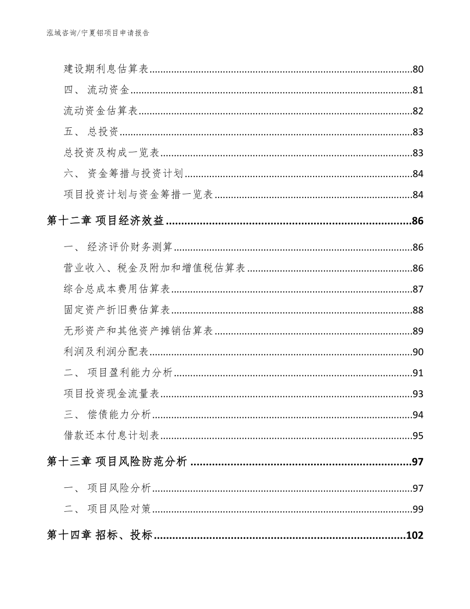 宁夏铝项目申请报告【范文模板】_第4页