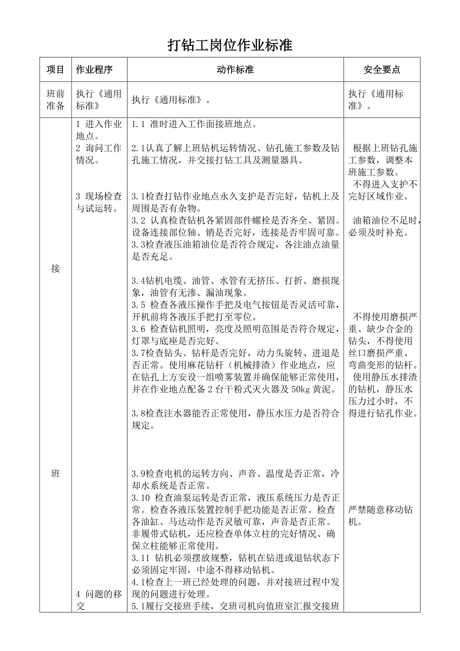 打钻工岗标及其考试题库_第1页