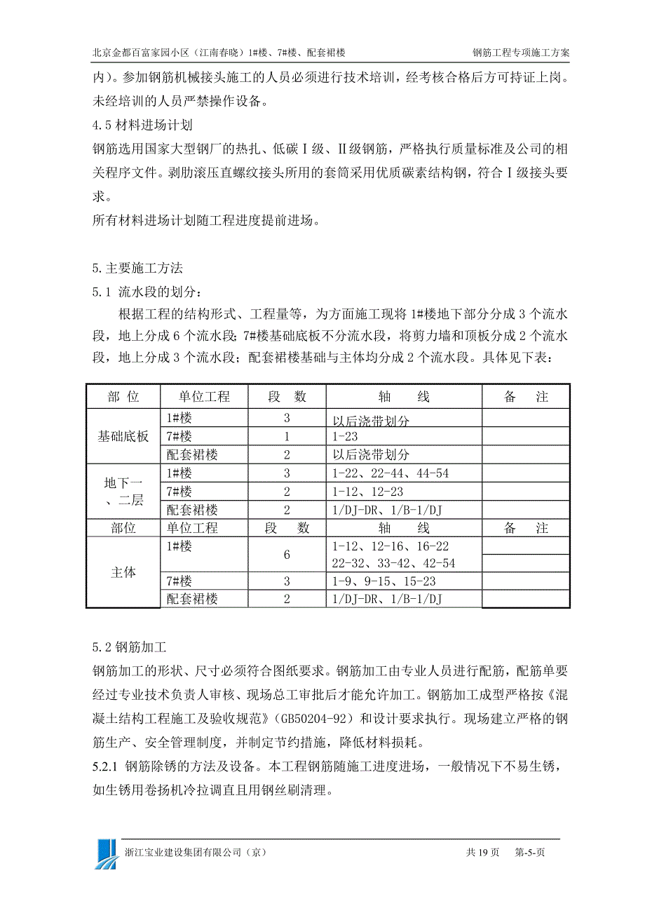 钢筋施工方案长城杯_第5页