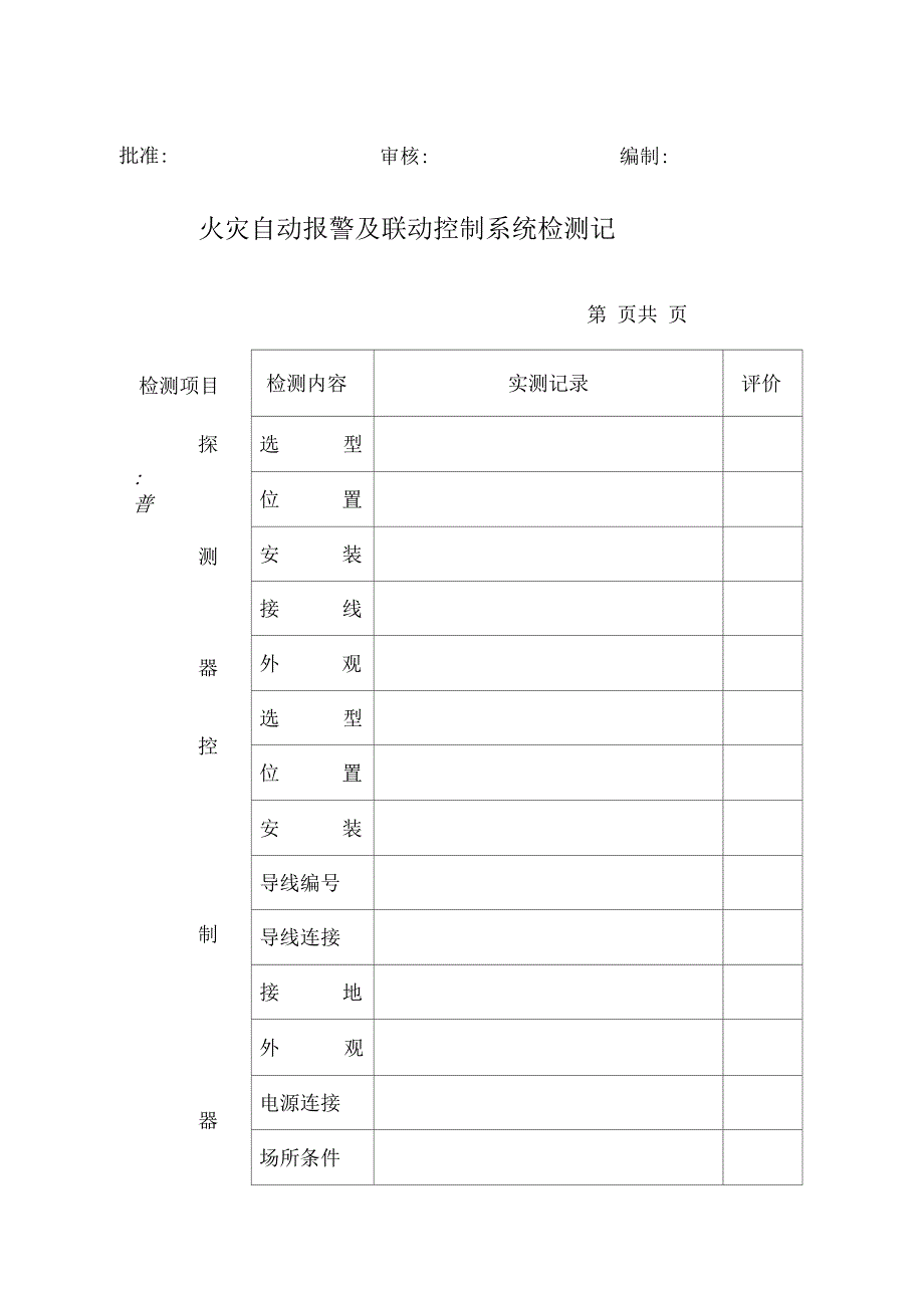 火灾自动报警及联动控制系统检测报告_第2页