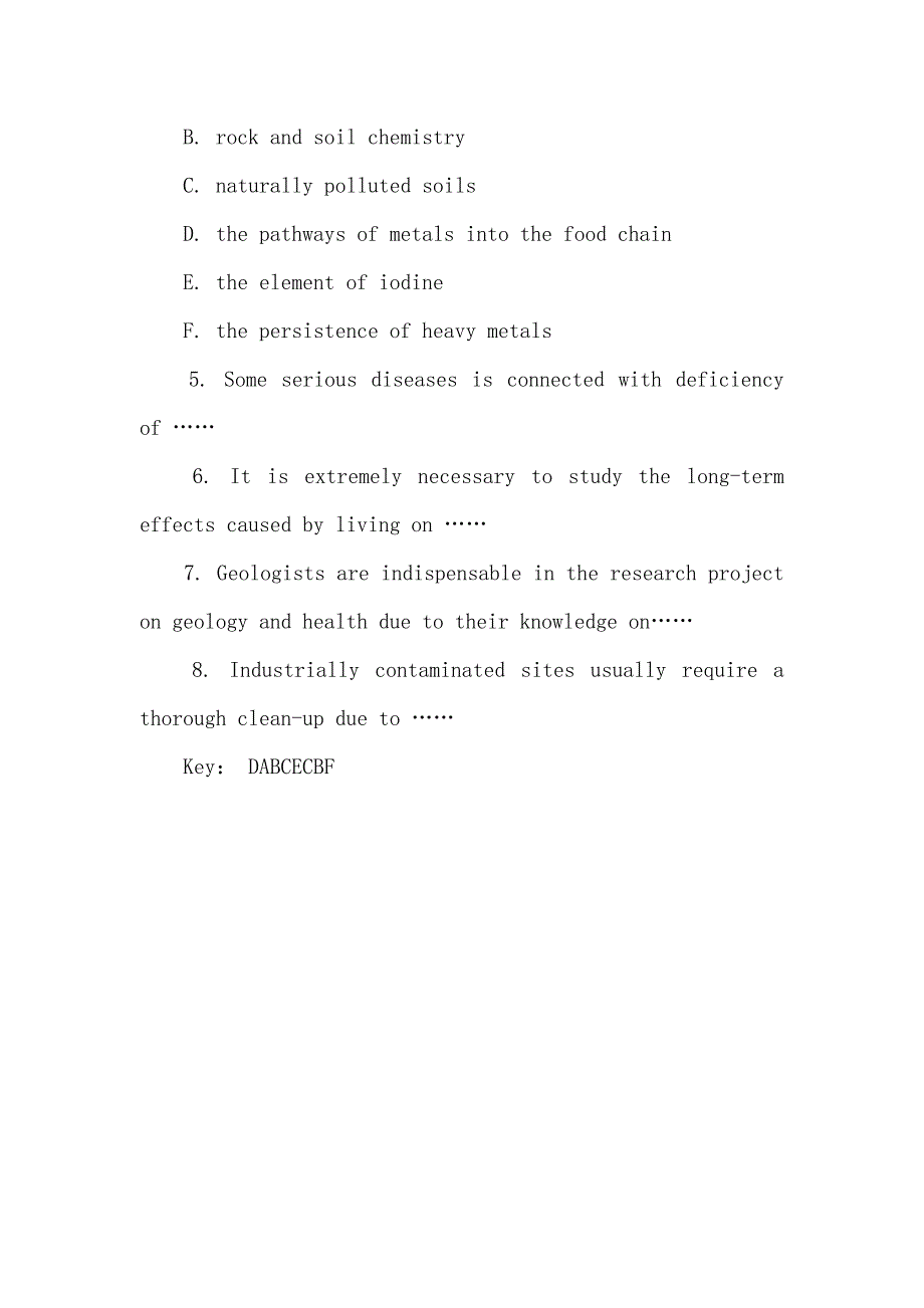 职称英语考试试题《卫生类》概括大意课堂练习49 职称英语考试试题_第4页