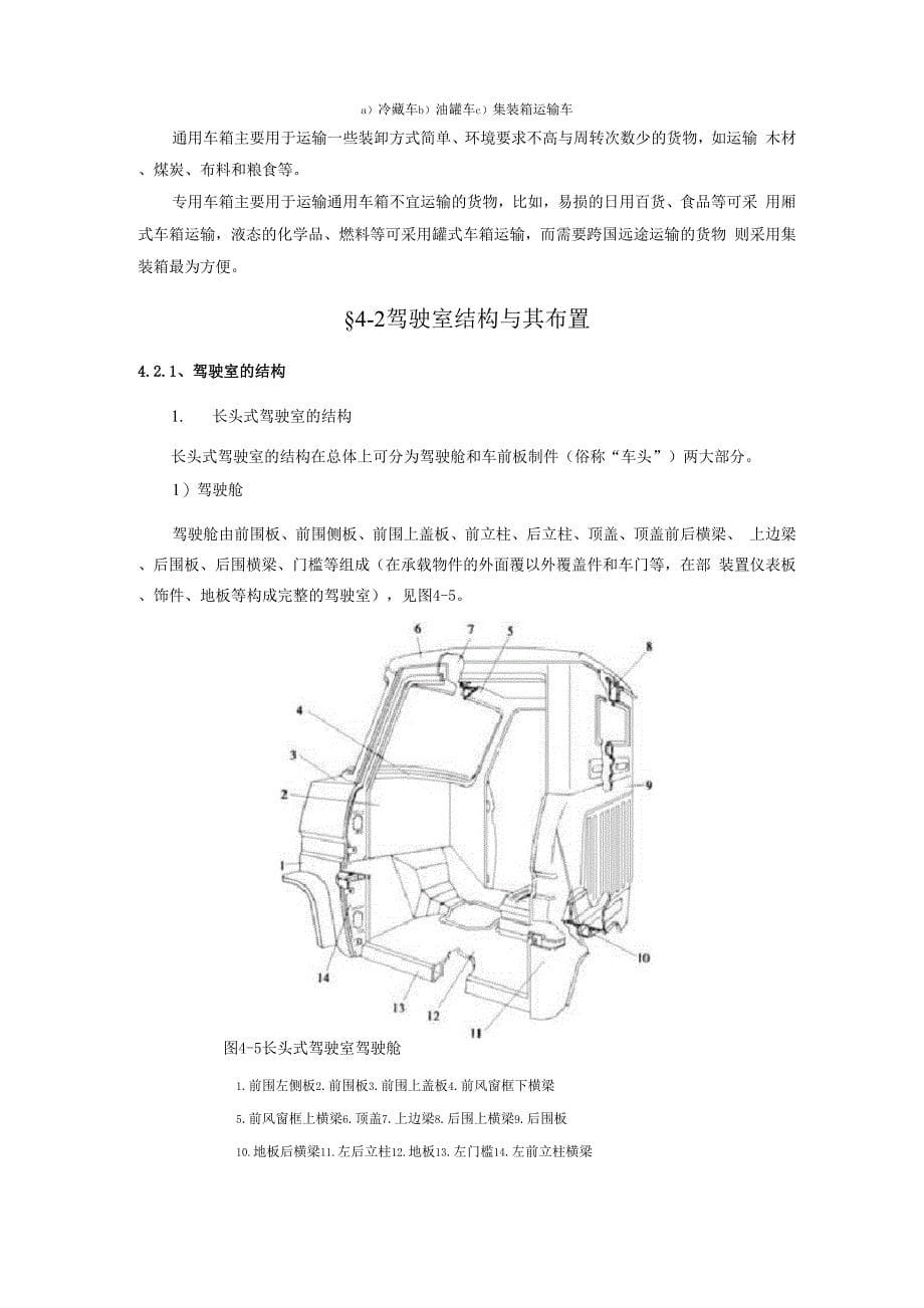 货车车身结构和尺寸资料全_第5页