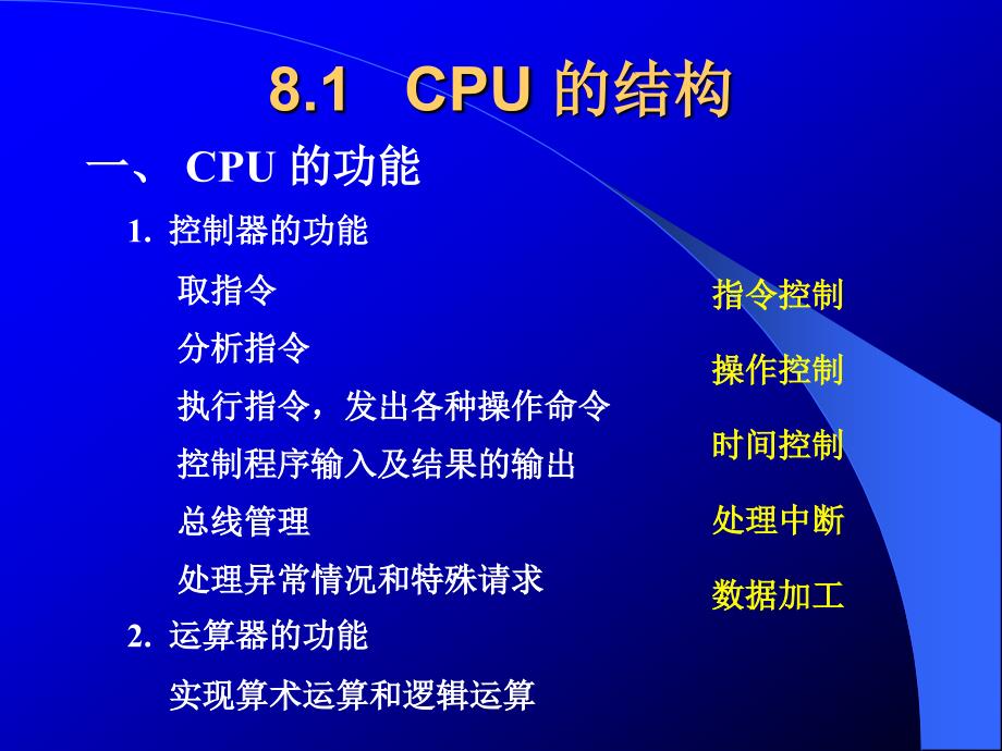 计算机组成原理第8章CPU的结构和功能_第2页