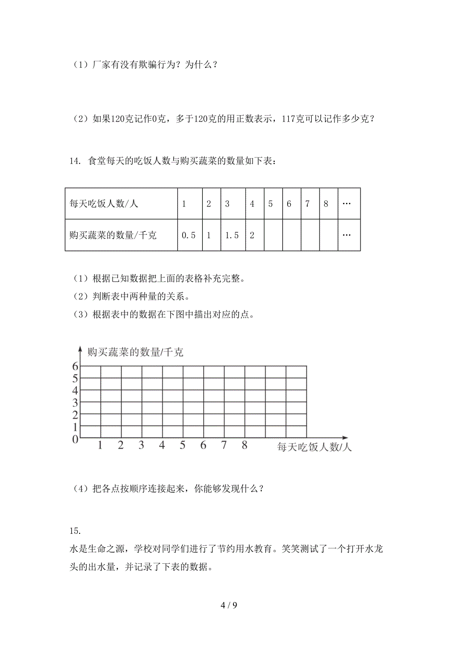 六年级数学上册应用题与解决问题专项题集_第4页