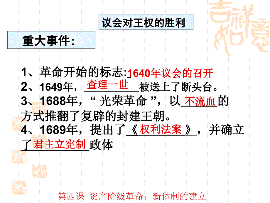 人教版初中历史与社会课件新体制的创立课件_第3页