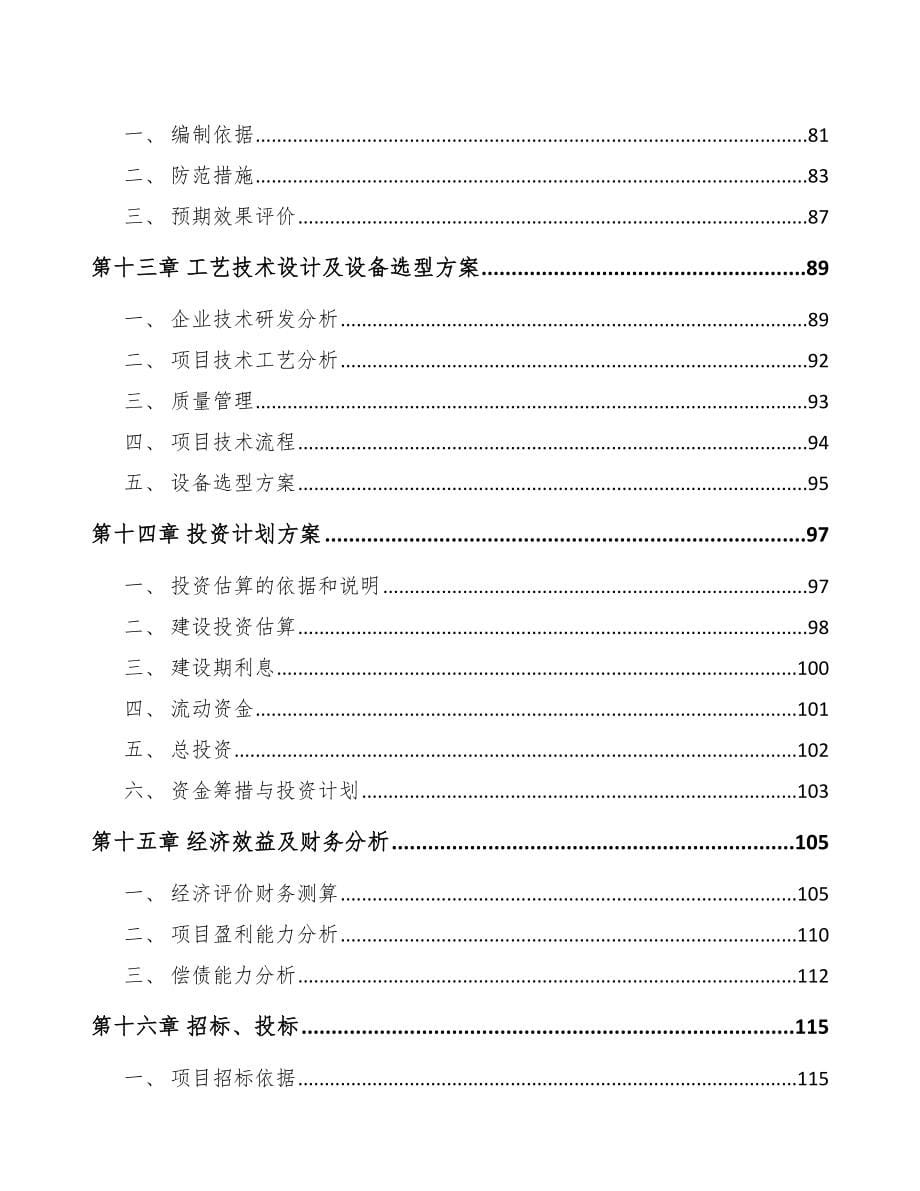 山西墨水项目可行性研究报告_第5页