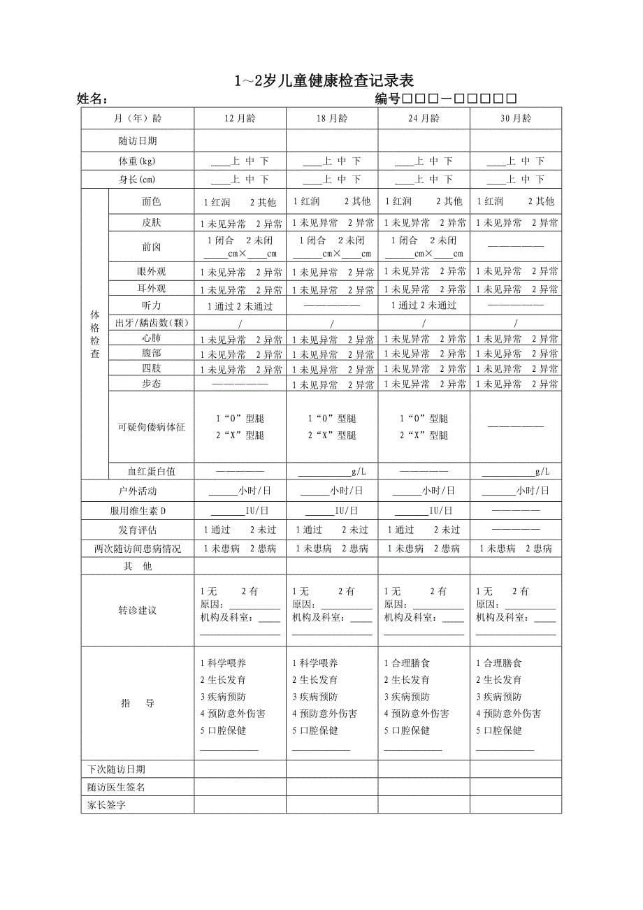 0-6岁儿童健康档案_第5页