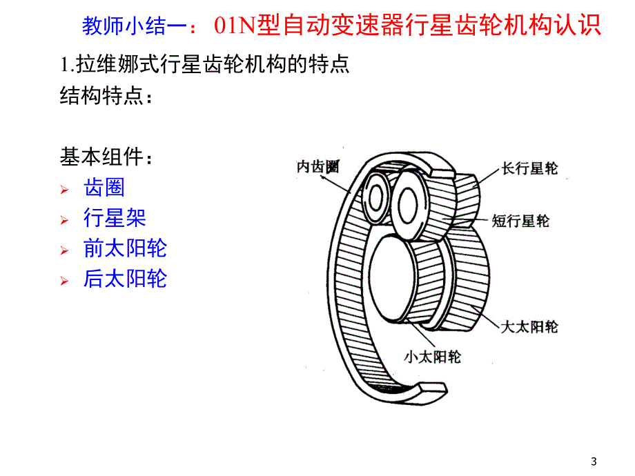 拉维娜式自动变速器传递路线ppt课件_第3页