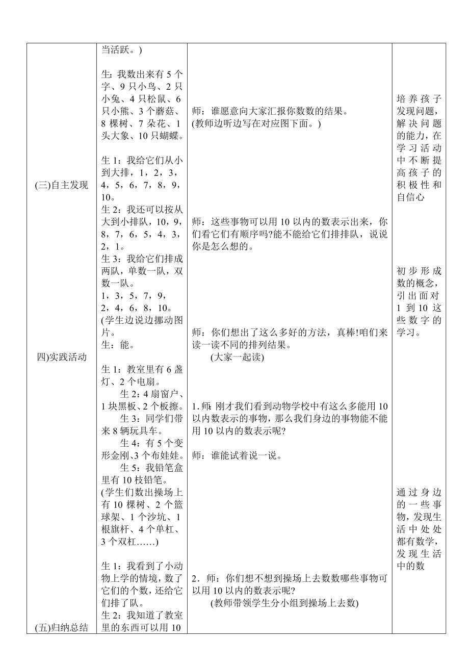 最新北师大版小学一年级数学上册教案全册_第2页