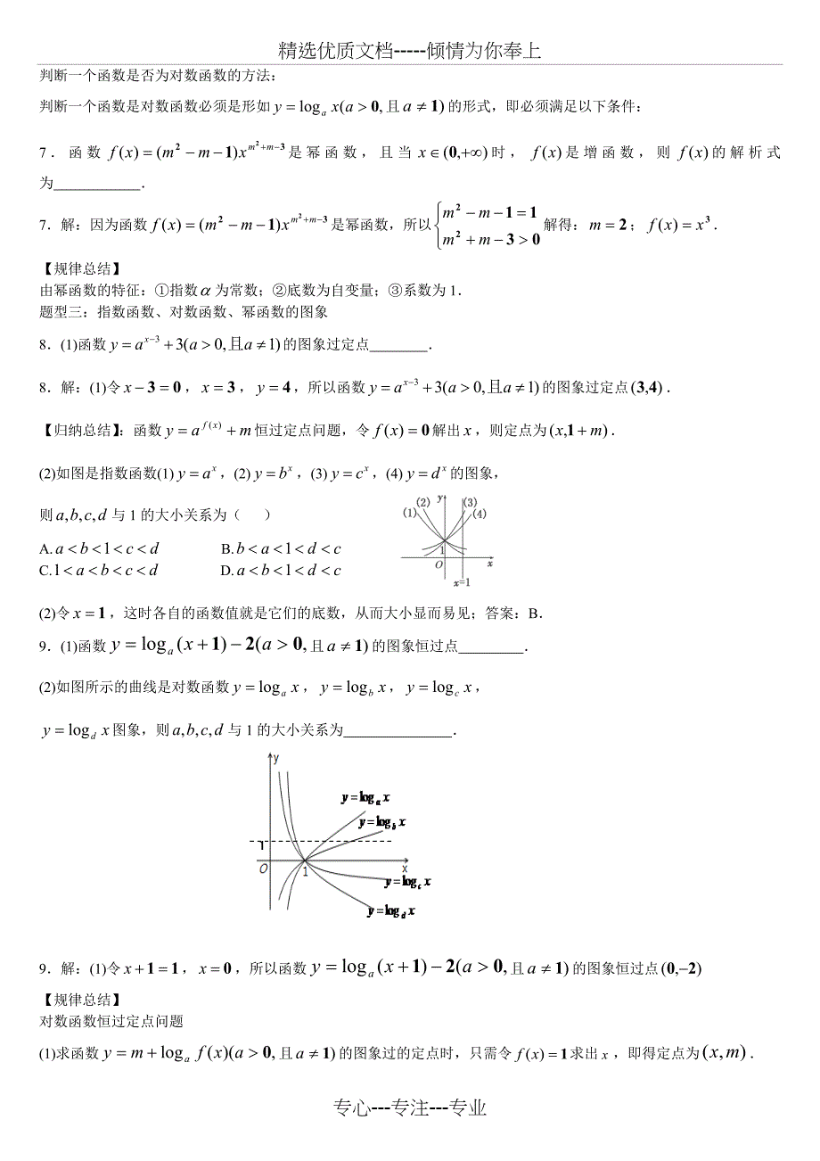 必修1--第二章--基本初等函数基本题型分类_第2页