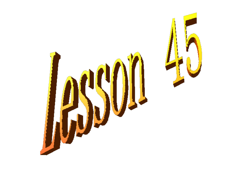 冀教版英语八年级上册Lesson45课件_第1页