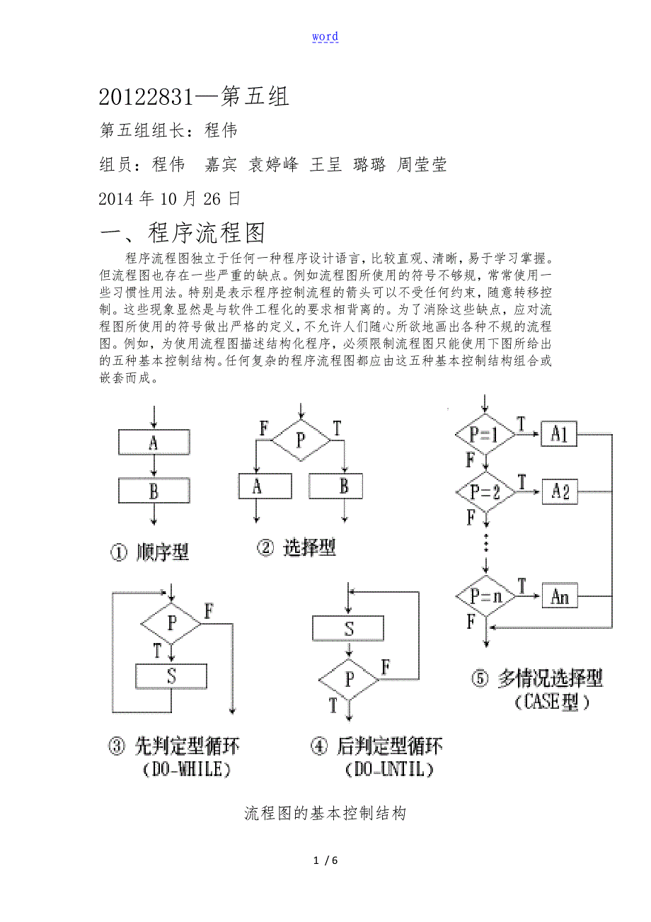 程序流程图-盒图-PAD图(最终)_第1页