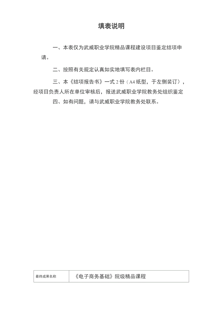 武威职业学院《电子商务基础》精品课程建设项目结项报告书_第3页