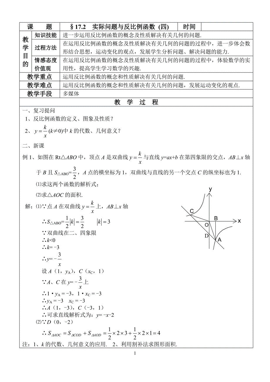 172实际问题与反比例函数4_第1页