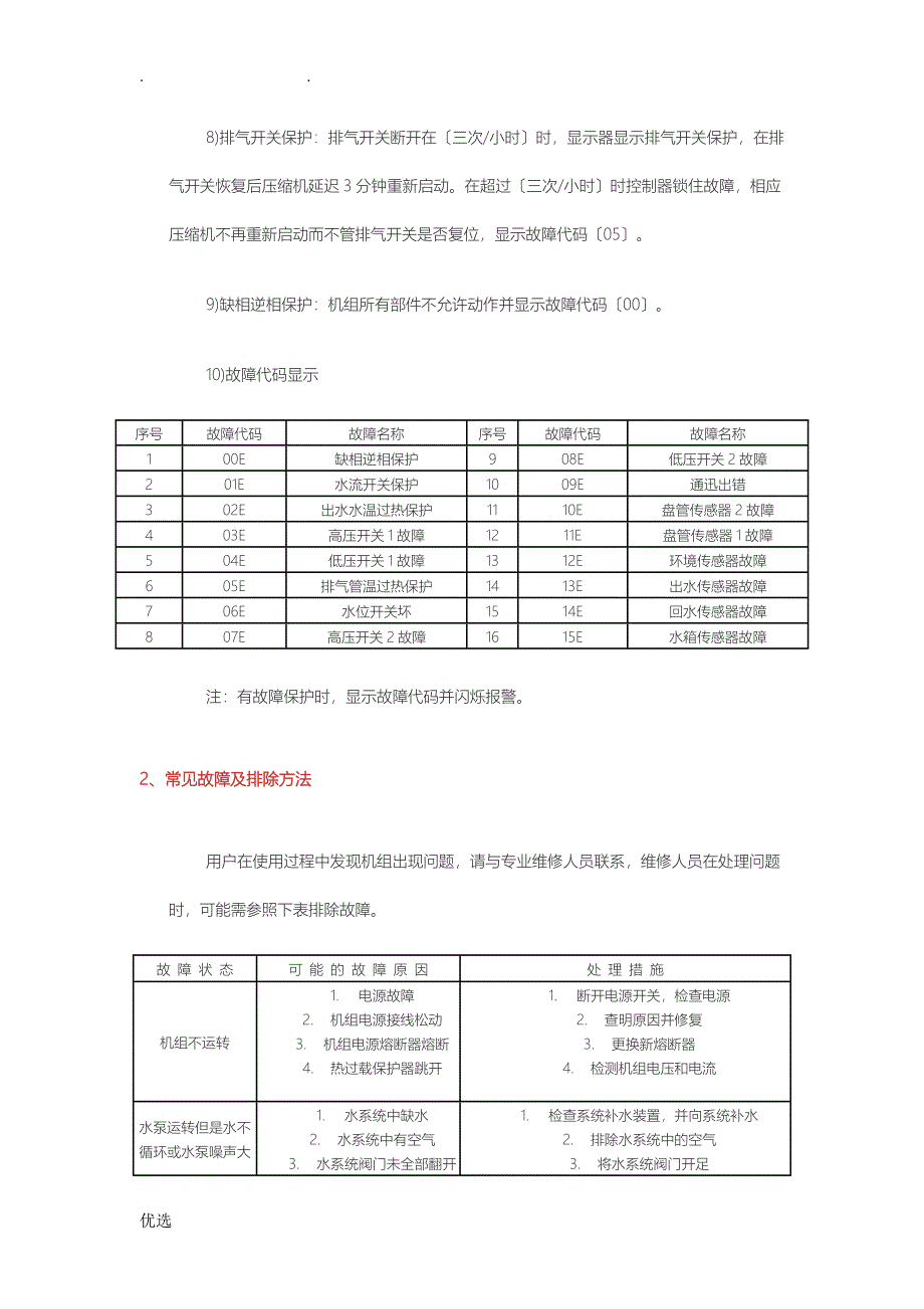 空气能热泵热水器常见故障排除_第2页