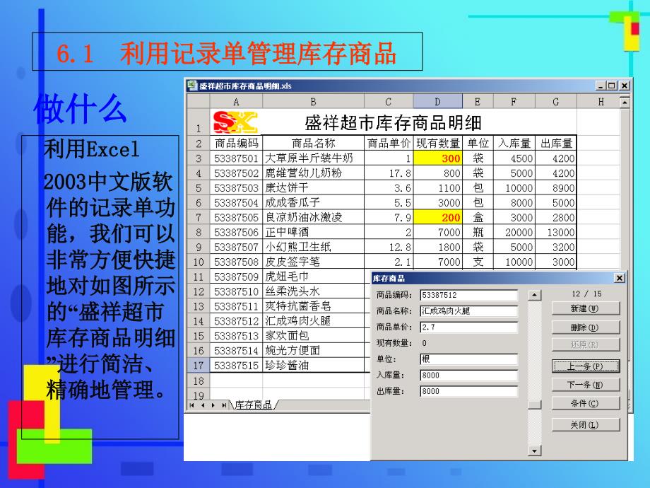 Excel与库存管理如何用excel做库存excel库存表制作教程PPT_第2页