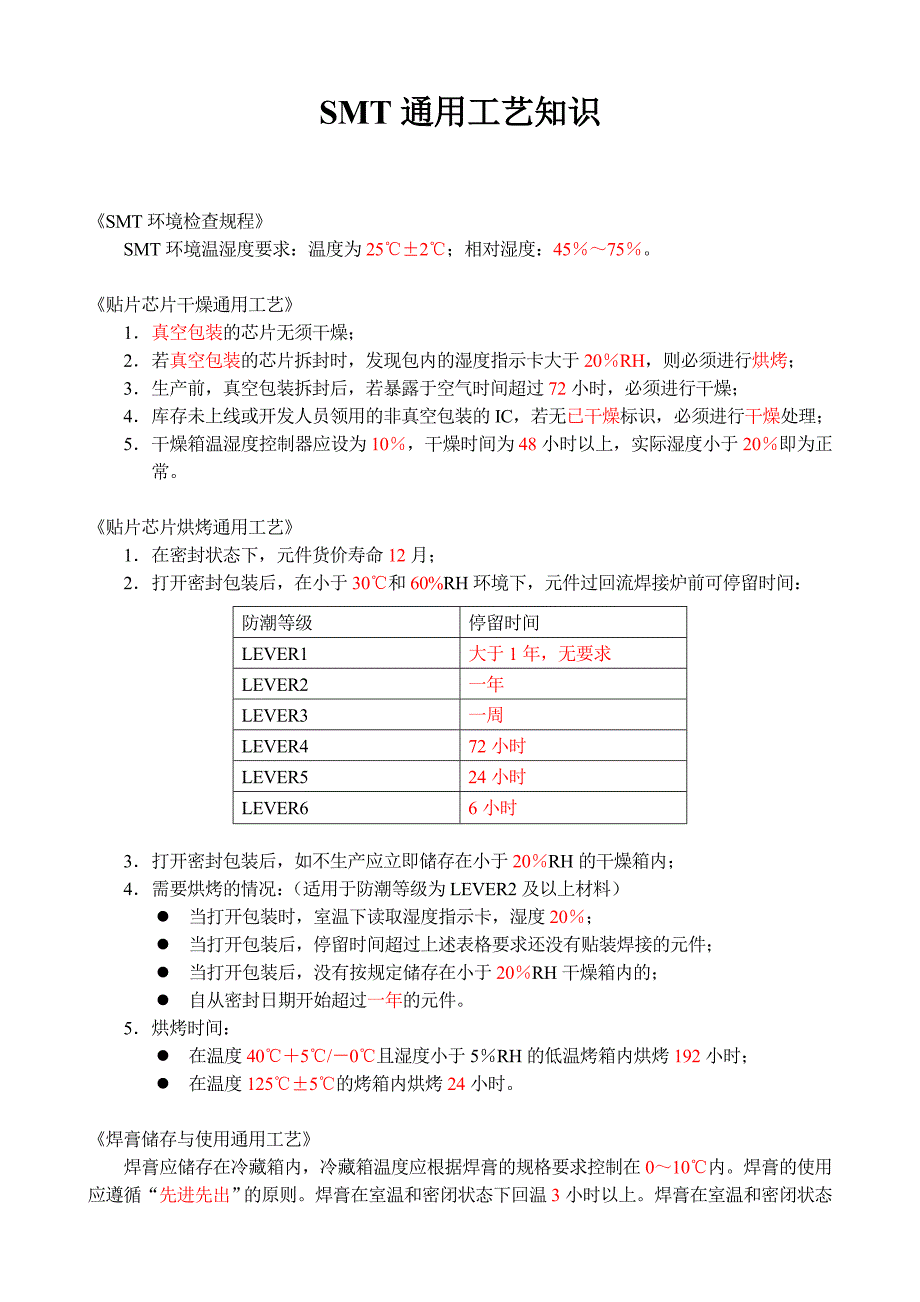 smt通用工艺知识(精华版)_第1页