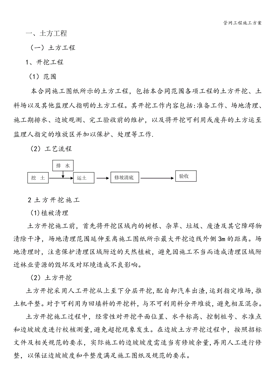 管网工程施工方案.doc_第1页